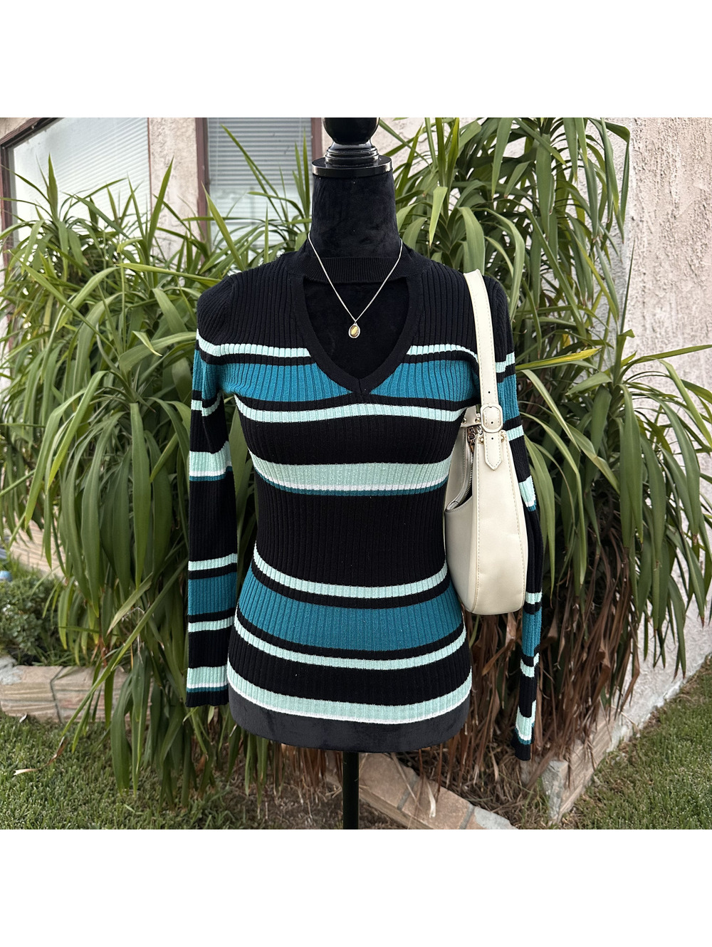 Y2k Striped Long Sleeve Top No Boundaries